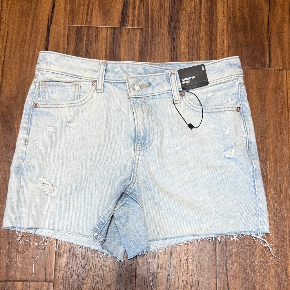 Express Light Blue Denim Women Shorts